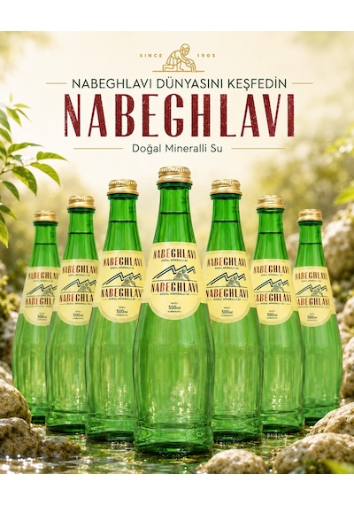 Nabeghlavi Doğal Mineralli Su Cam Şişe 6 x 500 ML