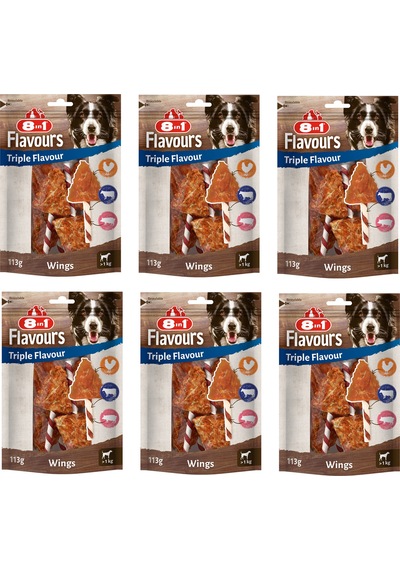 8in1 Flavours Triple Flavour Wings Üçlü Lezzet Kanatları 113 G X 6 Adet