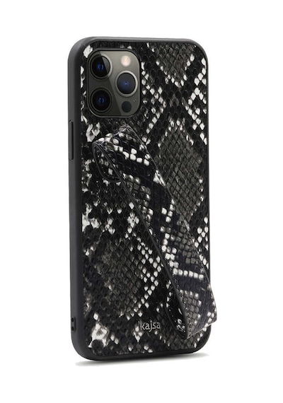 Kajsa Apple Uyumlu iPhone 12 Pro Max Kılıf Kajsa Glamorous Serisi Snake Handstrap Kapak ZORE-218955