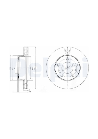 Fren Disk - Fiat Ducato - Delphı-bg4060
