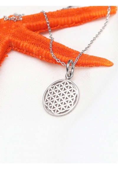 Brezza Lusso Jewelry Yaşam Çiçeği Kadın Gümüş Kolye (460864299) 42 CM