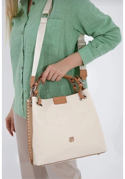 Just Polo Kadın El Ve Omuz Çantası 440113mh Krem Taba 35362775