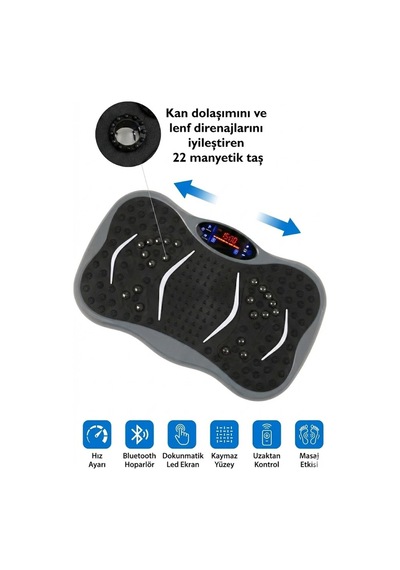 3d 5 Programlı Titreşimli Spor Kondisyon Fitness Egzersiz Aleti Vipration Plate