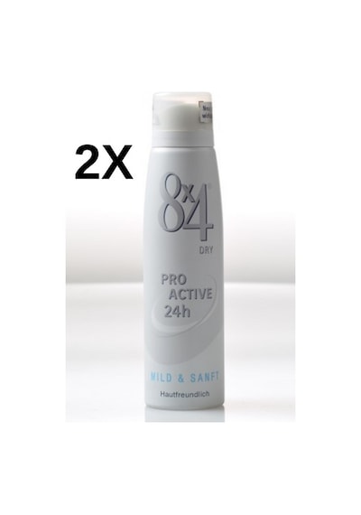 8x4 Mild & Sanft Pudralı Kadın Sprey Deodorant 2 x 150 ML