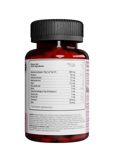 Beauty Mix Collagen Tip I,ıı,ııı +elastin,biotin,zinc, Vitamin C, Selenyum, Hyaluronic Acid, Kolajen