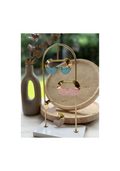 Luna Mineli Gold Küpe Pembe - 907190808 Pembe - 907190808 Pembe