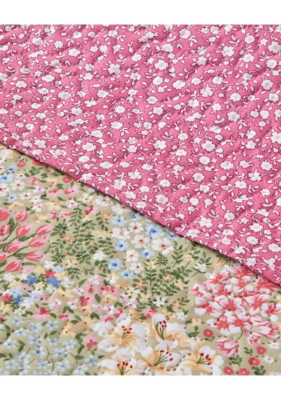 English Home Blossom Bouquet King Size Çok Amaçlı Örtü 240x220 Cm Pembe Pembe