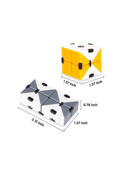 Renkli İnfinity Cube Sonsuzluk Küpü Sihirli Küp Fidget Stres Küpü Stres Giderici Oyuncak 1 Adet