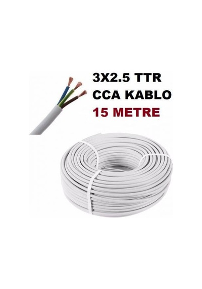 3x2.5 Ttr Cca Elektrik Kablosu-cca Kablo Beyaz - Sas N11.407 3x2.5 Ttr Cca Elektrik Kablosu-cca Kablo Beyaz - Sas N11.407