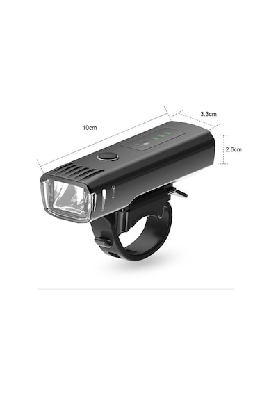 Schulzz Eos Led 1500 Mah Su Geçirmez Far Bisiklet Feneri Siyah