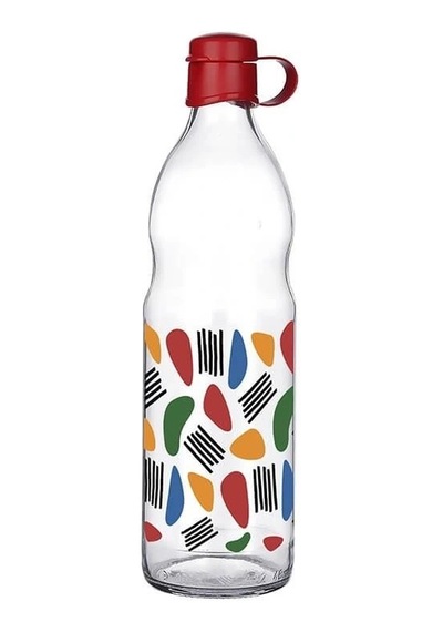 Ers Frido Desenli Cam Suluk 1000 Ml Çok Renkli