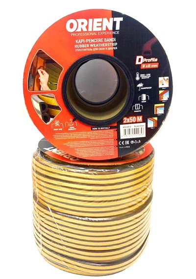 Kahverengi 100mt2x50mtbobin Fitil Kapı Pencere Bant