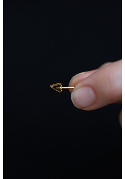 Yenigün Kuyumculuk 14 Ayar Altın Çevirmeli Vidalı Işıltılı Top Küpe 2 Mm Kp26842