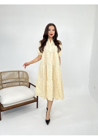 Dogutrend 5522 Elbise-bologna Altın
