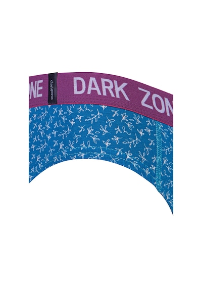Darkzone Erkek Yaprak Desenli Turkuaz Pamuklu Lastikli Slip Külot