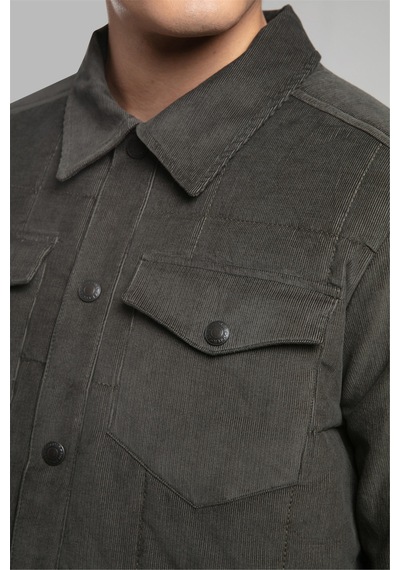Lee Cooper Preston Erkek Kadife Ceket Haki-21113 Haki