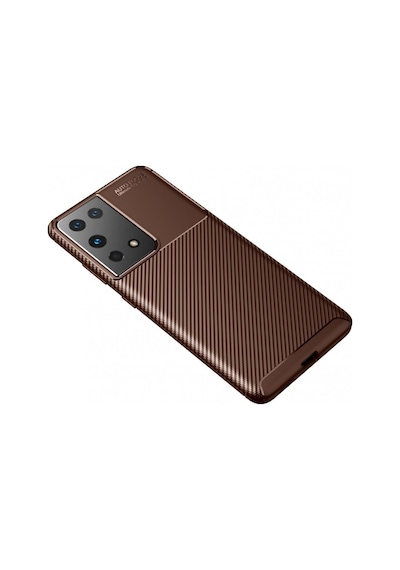 Samsung Uyumlu Galaxy S21 Ultra Kılıf Focus Karbon Kamera Korumalı Kılıf