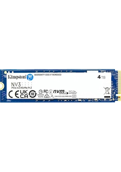 4 Tb Kıngston Nv3 M.2 Nvme Pcıe Gen4 6000/4000mbs Snv3s/4000g