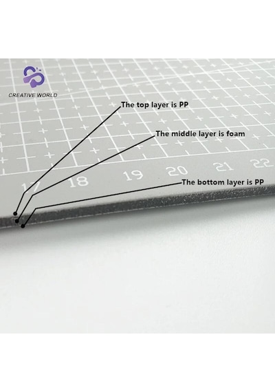 Kesim matı kesim altlığı A2 GRİ renk çift taraflı 45*60cm