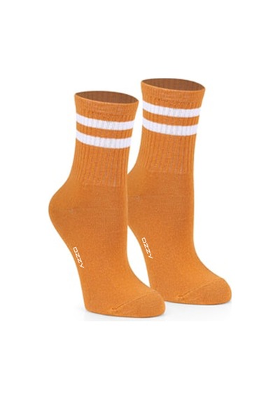 Ozzy Socks Kolej Çorabı Beyaz - Gri - Sarı 6'lı Beyaz - Gri - Sarı