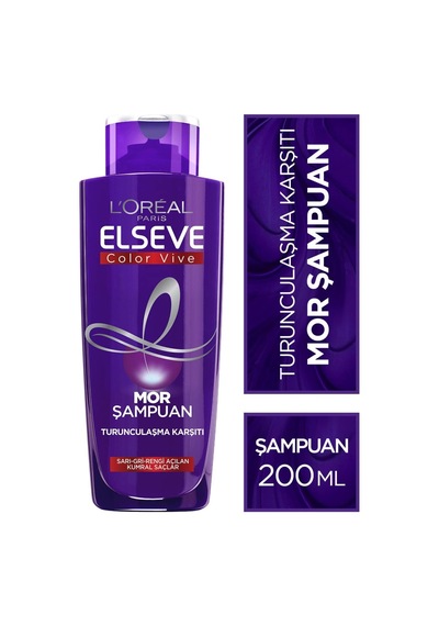 Elseve Turunculaşma Karşıtı Mor Şampuan 200 Ml Beyaz