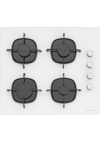 Silverline BO6502W02 - CS5335W01 - 3490 OSLO Beyaz Cam Ankastre Set