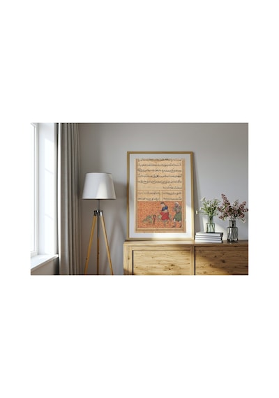 Botanik Yedi Renkli Kuş Ve Samur Tuti-name Çerçevesiz Poster 21x30 Cm A4 Botanik Doğa Tarihi