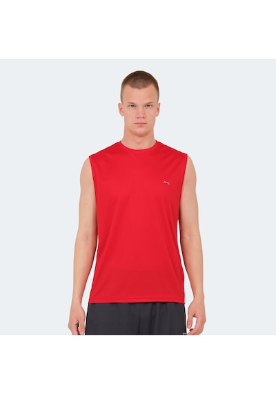 Slazenger RAJYA Erkek Kolsuz Kırmızı Tişört
