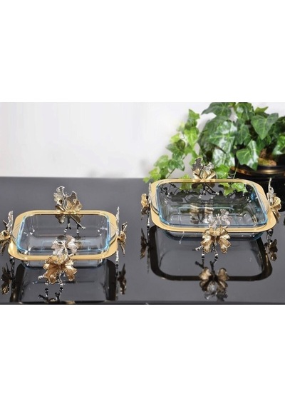 Atabey Home Kelebek Ayaklı Kare Borcam Set