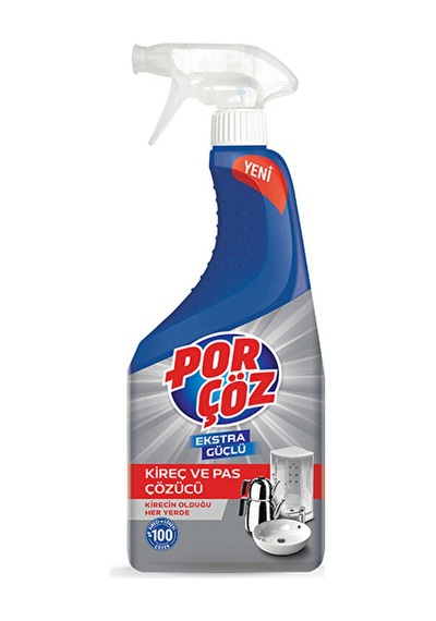 3 Adet Porçöz Kireç Çözücü Sprey 750 Ml