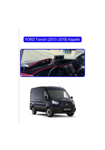 Ford Transit 2013-2018 Kapaklıtorpido Koruma Halısı Mavi Kenar