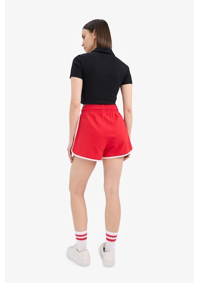 DeFacto Coool Regular Fit Esnek Belli Bağcıklı Kalın Kumaş Mini Şort A6224AX25SMRD256 Kırmızı