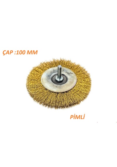 Meşem 4040 Pimli Dairesel Çelik Fırça 100 Mm 1 Adet
