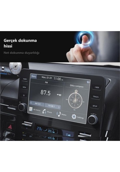Hyundai Staria 8 İnç Multimedya Mat Ekran Koruyucu Şeffaf