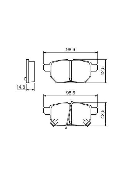 Toyota Corolla 1.3 2008-2013 Bosch Arka Balata Netpar24610