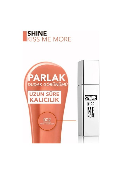 Flormar Shine Kiss Me More 002 Apricot Marmalade 01