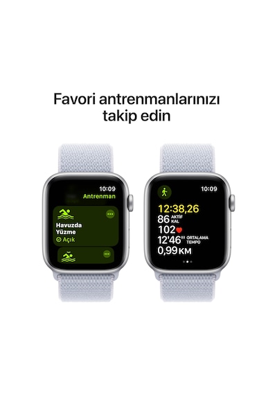 Apple Watch SE GPS 44 MM Alüminyum Kasa Spor Loop Akıllı Saat (Apple Türkiye Garantili)