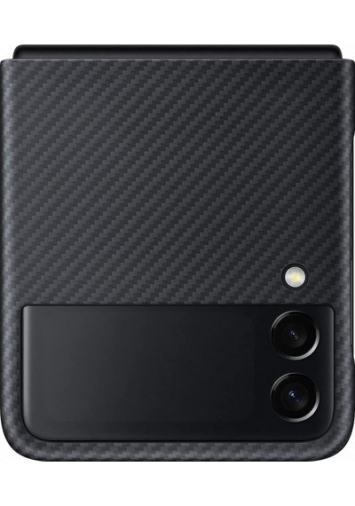 Samsung Uyumlu Galaxy Z Flip3 5G Aramid Cover Kilif, Siyah 526725154