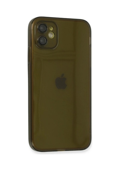 Apple Uyumlu iPhone 12 Kılıf Fly Lens Silikon - Siyah 0.2M-Çok Renkli