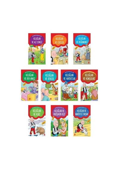 Keloğlan Masalları-Keloğlan ve Ali Cengiz-1. ve 2.Sınıflar için-10 Kitap Takım- Ema Genç