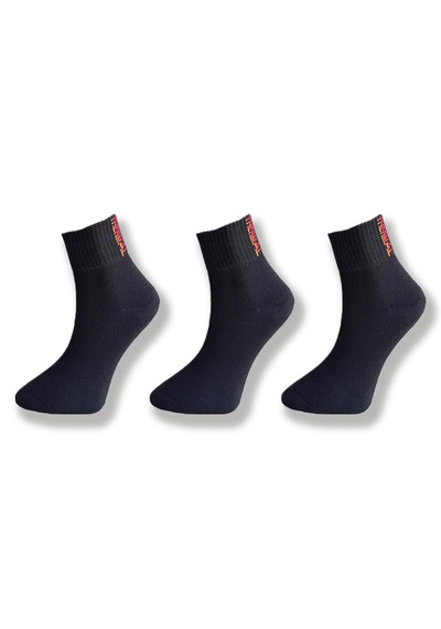 Silk Step 3'lü Paket , Siyah , Orta Uzun Konç Termal Çorap 3 Çift Siyah Siyah