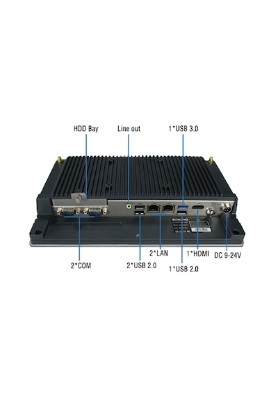 Jhctech ALAD-A1001T J1900 4 GB 120 GB SSD 10.1" Free Dos Endüstriyel Panel AIO Masaüstü Bilgisayar