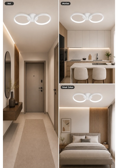 AvizeGO Onto Led Plafonyer Avize Beyaz Işık