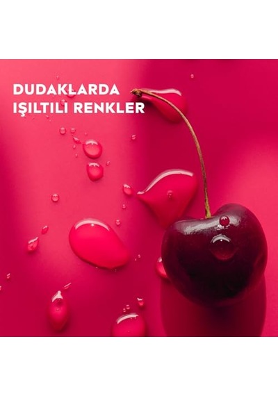 Nıvea Kiraz Dudak Bakım Kremi, 24 Saat Nem, Dudak Bakımı, Kiraz Kokusu, Hafif Kırmızı Işıltı 4,8gr