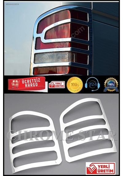Vw T6 Transporter Krom Stop Çerçevesi 2 Prç. Abs 2015 ve Sonrası
