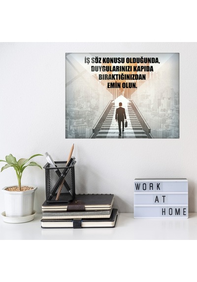 Decorita Kişisel Gelişim Cam Tablo İş Ciddiyeti