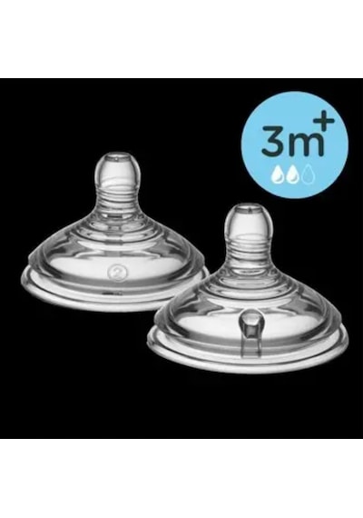 Tommee TiPPee Closer To Nature Biberon Emziği 2'Li 3+ Ay Orta Tommee TiPPee Closer To Nature Biberon Emziği 2'Li 3+ Ay Orta