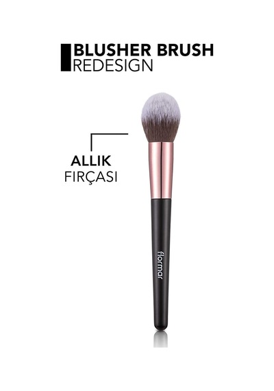 Flormar Yuvarlak Uçlu Silindir Allık Fırçası - Blusher Brush - 004 - 8690604597697