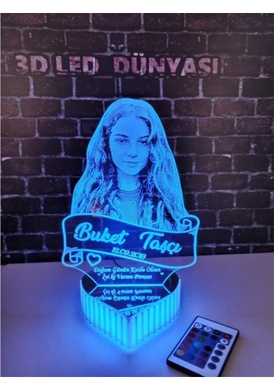 Sevgilime Doğum Günü Hediyesi Masa Lambası 16 Renkli