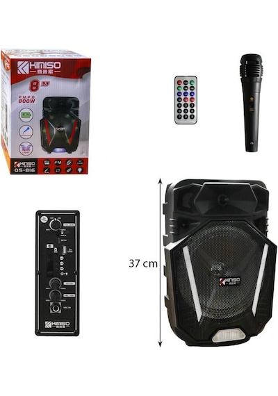 Platoon Pl-4430 Bluetooth Usb/Sd/Aux Karaoke Mic. Speaker